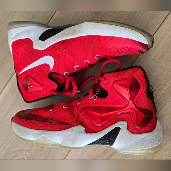 Nike LeBron 13 PS "Away" red sneakers - Picture 7 of 13